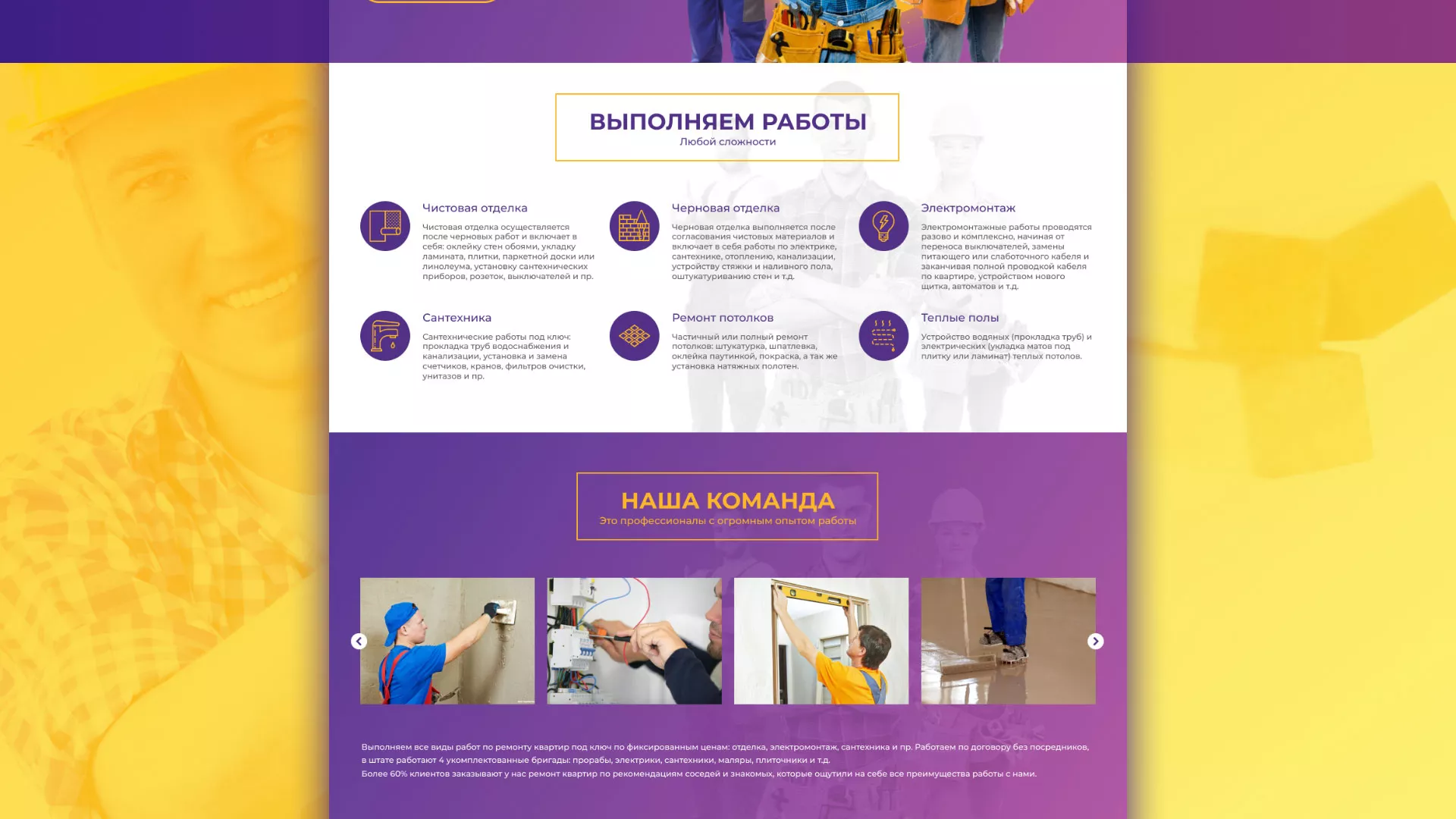 Разработка сайта строительной компании «Милана-Строй» в Учалах